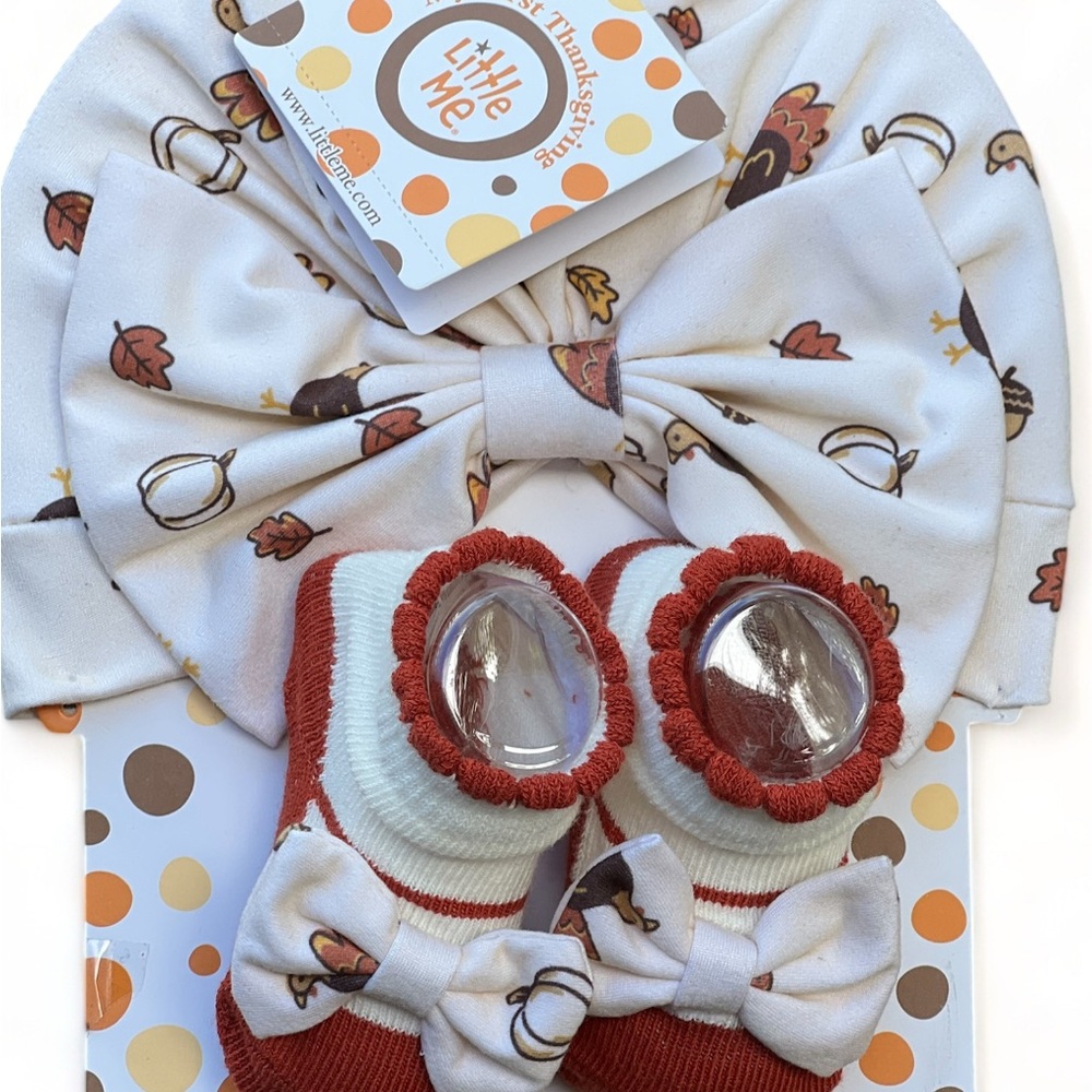 Little Me My First Thanksgiving 2 Piece Set NWT